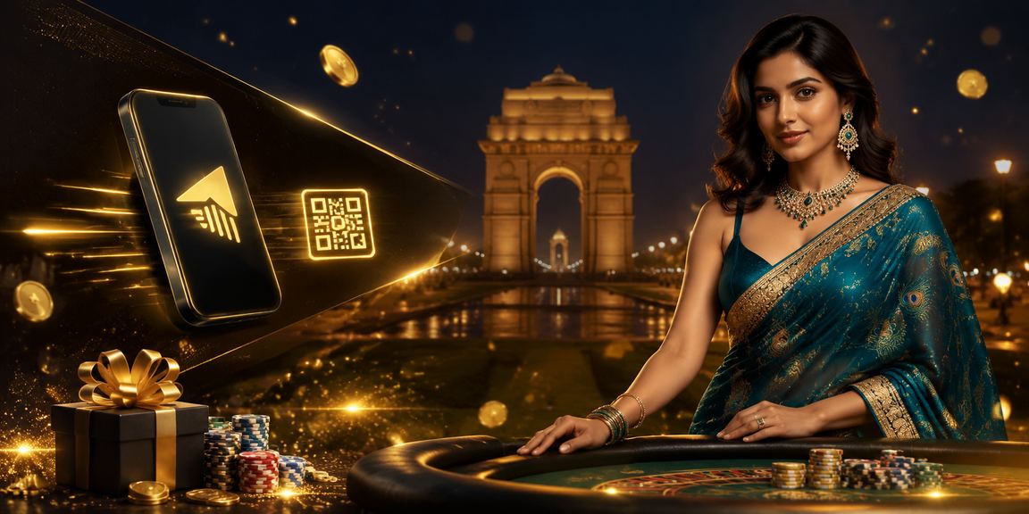 Responsible gaming features illustration with India Gate in background